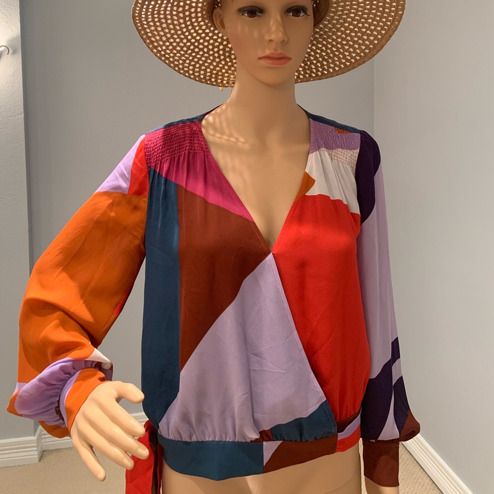 Tanya Taylor 100% silk top size 2